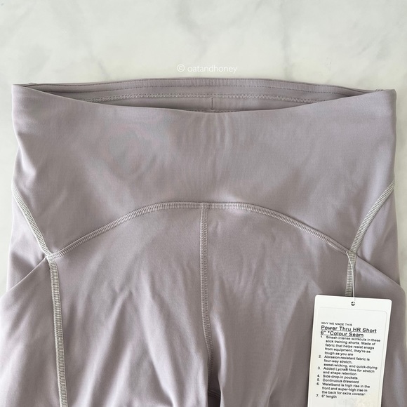 lululemon Power Thru High-Rise Short 6” Colour Seam - Picture 2 of 5